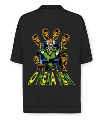 Camiseta Oversized Falso 9 O Hexa Vem